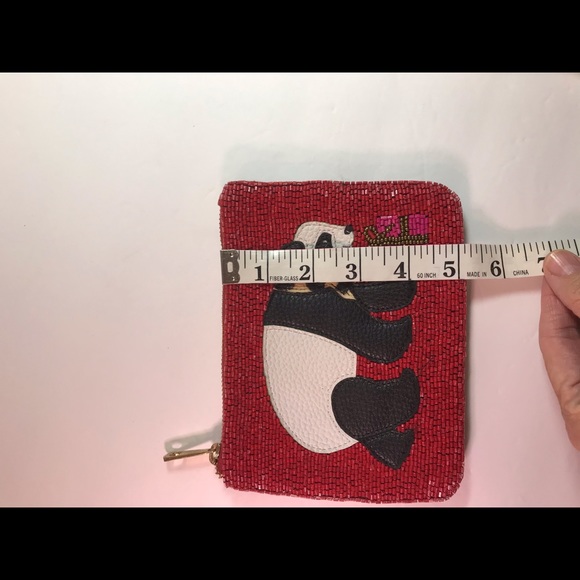 Chico’s Beaded Panda Coin/Makeup bag - Picture 6 of 6
